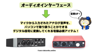 音質を良くするオーディオインターフェースの説明